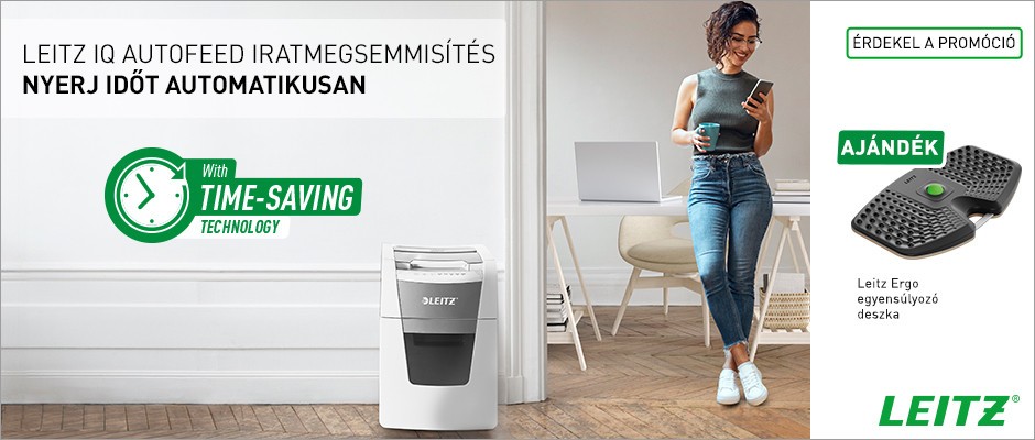 LEITZ „IQ AutoFeed” iratmegsemmisítő promóció!