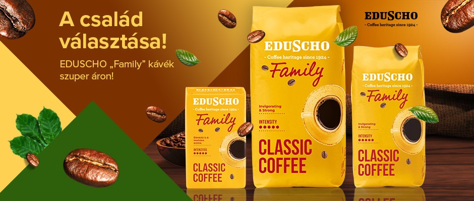EDUSCHO Family kávék szuper áron