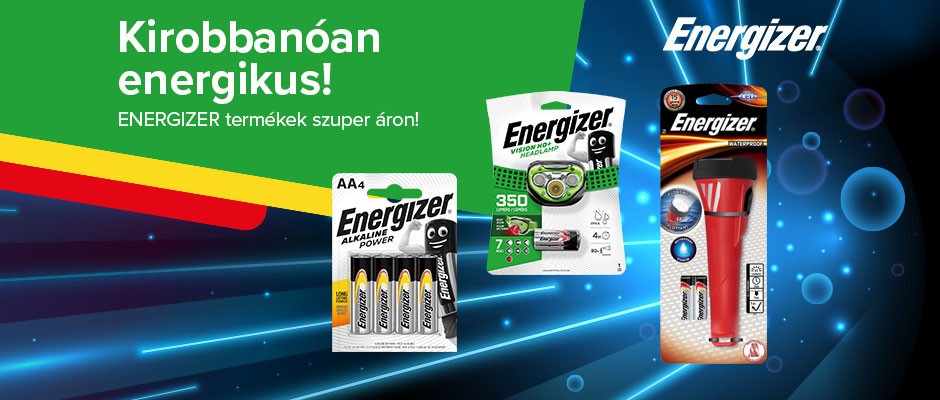 ENERGIZER termékek szuper áron