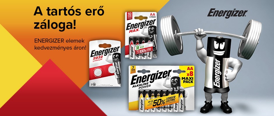 ENERGIZER elemek kedvezményes áron