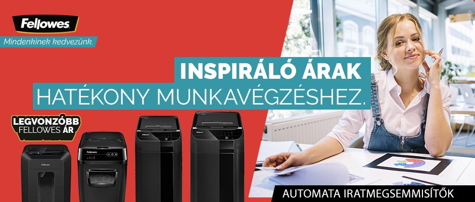 FELLOWES automata iratmegsemmisítők kedvezményes áron!