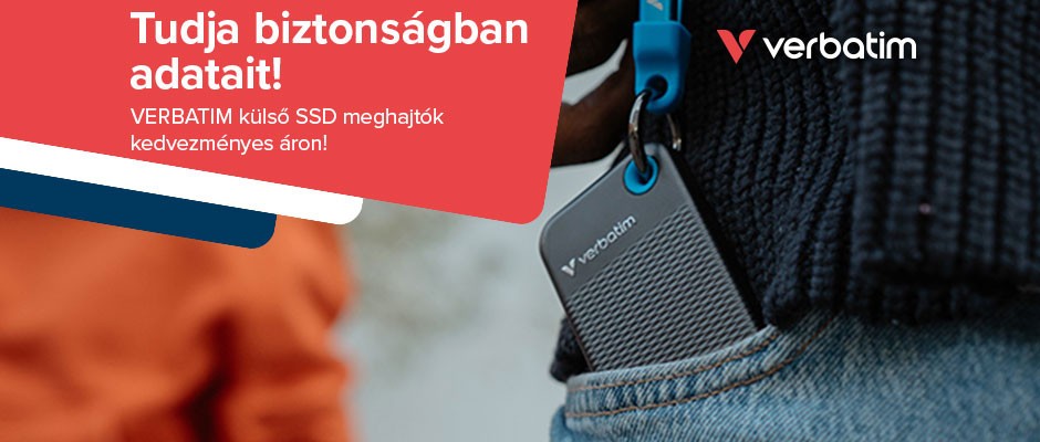 VERBATIM külső SSD meghajtók kedvezményes áron