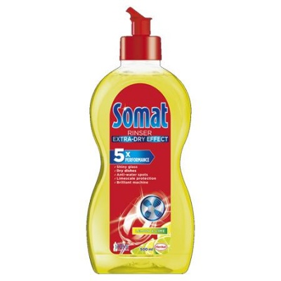 Mosogatógép öblítő, 500 ml, SOMAT "Duo Power Experts", lemon