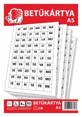 Betűkártya, A5, ICO "Süni"