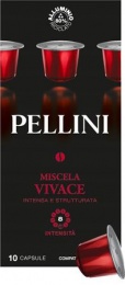 Kávékapszula, Nespresso® kompatibilis, 10 db, PELLINI, "Vivace"