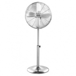 Álló ventilátor, 40 cm, 50 W, TECHWOOD, króm