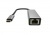 Adapter, USB-C 3.0/Ethernet, AVAX "AD604", fekete-alumínium