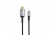 Kábel, USB-C/HDMI 2.0, fonott, 1,5 m, AVAX "AV9021", fekete-alumínium