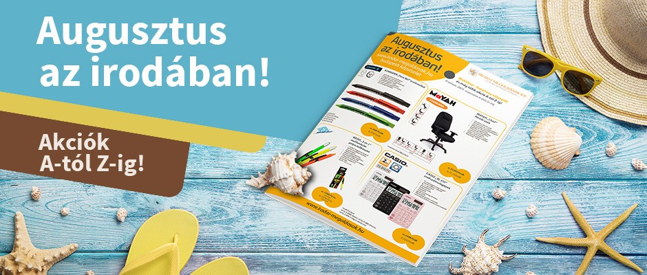 Augusztusi irodakellék akciók