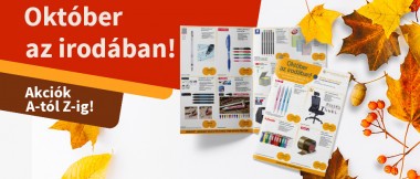 Októberi irodakellék akciók